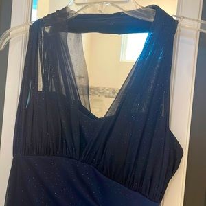Navy Blue sparkly formal dress